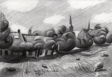 Een sprookjesachtig dorpslandschap