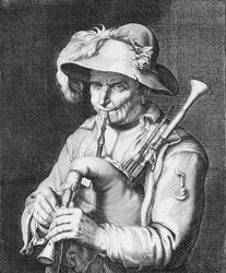 Man die doedelzak speelt