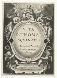 Titelprent voor: Otto van Veen, Vita D. Thomae Aqvinatis, Antwerpen, 1610