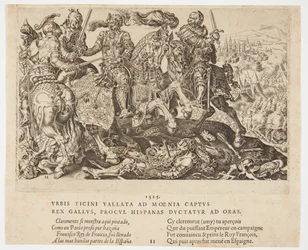 Koning Frans I gevangen genomen bij de Slag bij Pavia