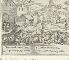 Sara verstoot de zwangere Hagar (Het leven van Abraham)