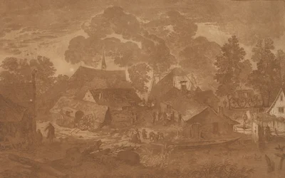 Dorp met Vijver, c. 1782