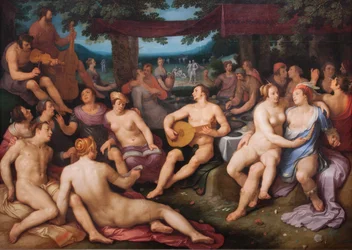 De mensheid voor de zondvloed,1615 (olieverf op doek)