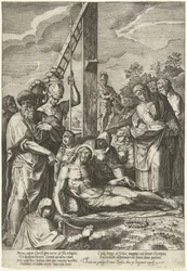 Bewening van Christus onder het kruis