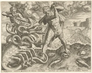 Hercules overwint de hydra van Lerna