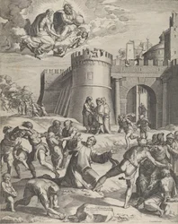 Het martelaarschap van St. Stefanus, 1576