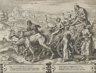 De Triomf van de Nood, uit De Cyclus van de Wisselvalligheden van Menselijke Zaken, plaat 6, 1564