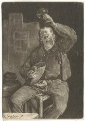 Lachende drinker