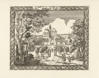 Gezicht op Huis te Werve te Voorburg