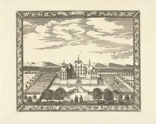 Gezicht op Kasteel Duivenvoorde te Voorschoten