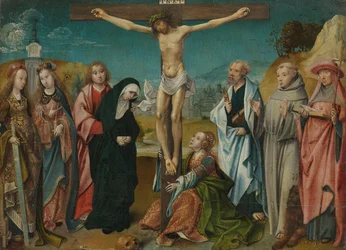 Christus aan het kruis, ca.1505-1510 (olieverf op paneel)