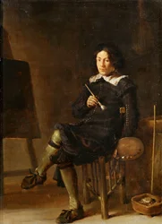 Zelfportret met ezel, 1629