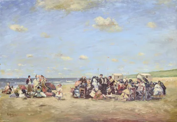 Op het strand