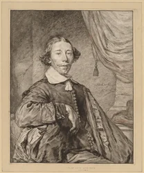 Portret van een zittende man