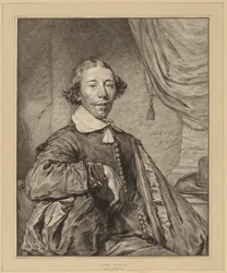 Portret van een zittende man