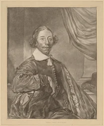 Portret van een Zittende Man