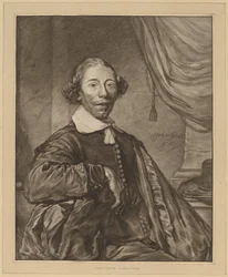 Portret van een zittende man