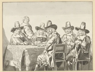 Regenten van het weeshuis te Haarlem