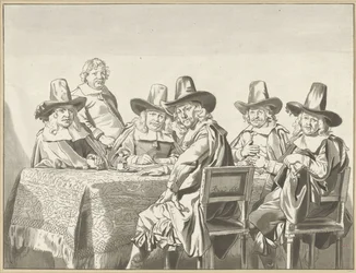 Regenten van het weeshuis te Haarlem