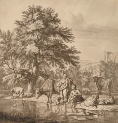 Herder en Herderin met hun Kudde, 1763, gepubliceerd 1765