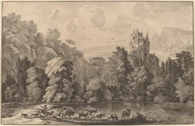 Vallei met een Oud Kasteel