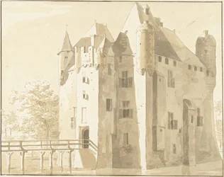 Kasteel Frissestein te Herwijnen, achterzijde