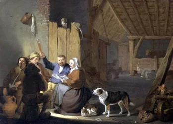 Boer Drinkend in een Schuur, 1634