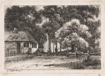 Huis tussen geboomte