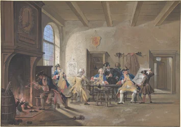 Scène in een wachtkamer