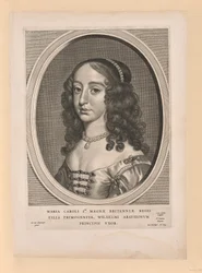 Mary Stuart, vrouw van Willem II, uit Negen Portretten