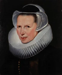 Portret van een oude vrouw
