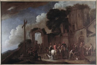 De zeven werken van lichamelijke barmhartigheid: de dorstigen te drinken geven (na 1625)