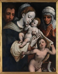Heilige Familie met Elisabeth en Johannes de Doper