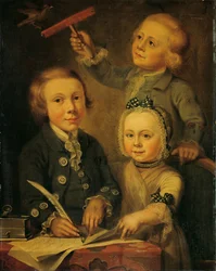 Portret van de kinderen van Barend Goudriaan
