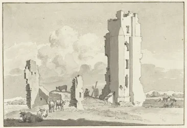 Ruïne van het Huis te Kleef bij Haarlem