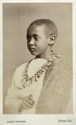Prins Alamayu, zoon van keizer Theodor II, Ryde, Engeland, 1868