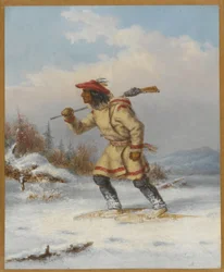 Het volgen van de eland, c.1860