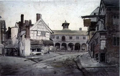 De markt, Ross, Herefordshire