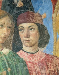 De Processie van de Bisschop voor de Kerk van S. Ambrogio (detail)