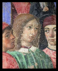 De Processie van de Bisschop voor de Kerk van S. Ambrogio (detail)