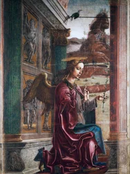 Engel, detail van de Annunciatie
