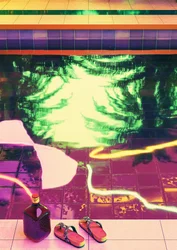 Neon-toevluchtsoord aan het zwembad