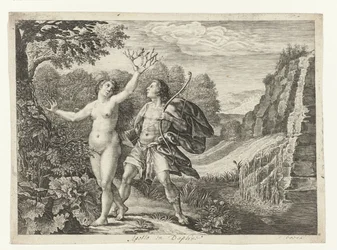 Apollo achtervolgt Daphne