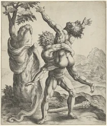 Hercules worstelt met Antaeus