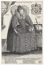Portret van koningin Elizabeth I van Engeland, ca. 1603
