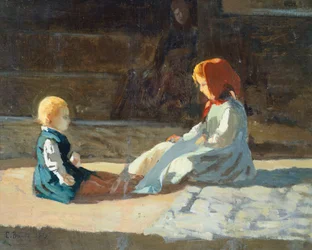 Kinderen in de zon, circa 1860