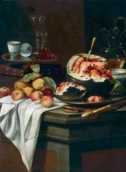 Fruit en muziekinstrumenten