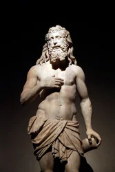 Museum van de Kathedraal van Milaan. Beeld van Lazarus. Cristoforo Solari. Italië.