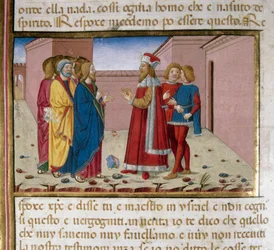 Nicodemus de Farizeeër bezoekt Jezus