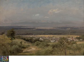 Landschap bij Gasny (Normandië)